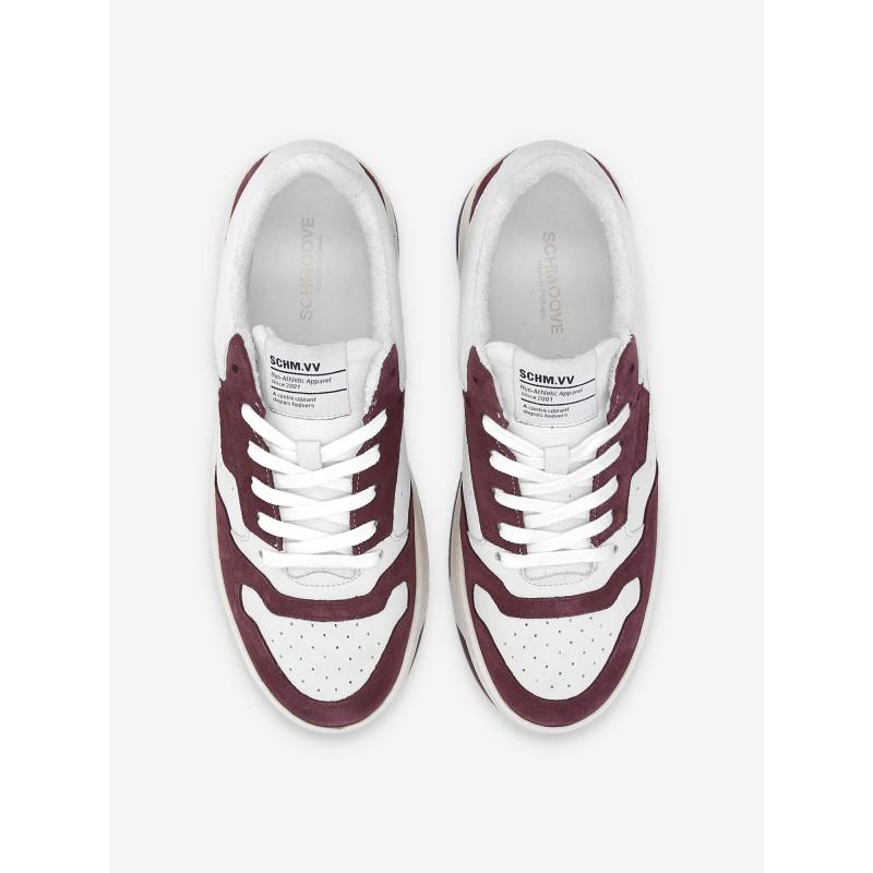 SMATCH NEW TRAINER W - SINTRA/SUEDE - WHITE/BURGUNDY
